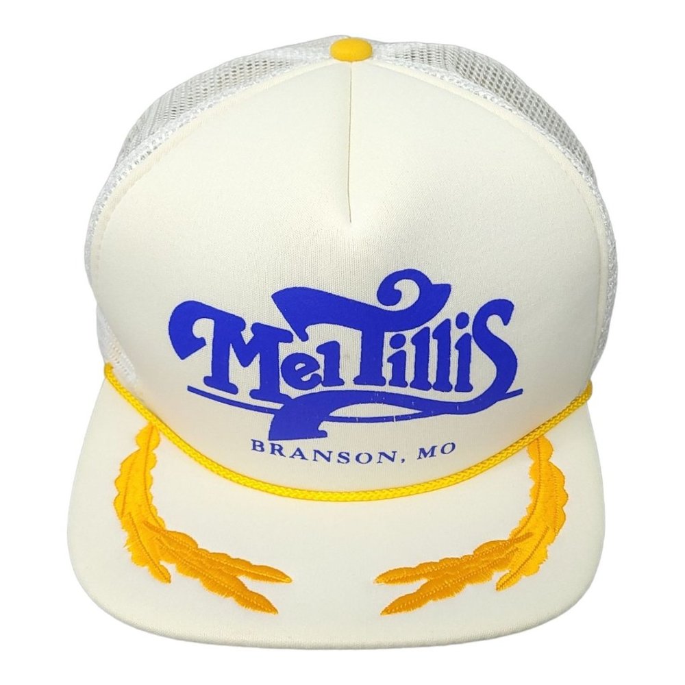 Vintage Mel Tillis Mesh Snapback Cap Trucker Foam Hat Branson Scrambled Eggs - Picture 1 of 12
